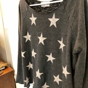 WILDFOX GREY STAR SWEATER